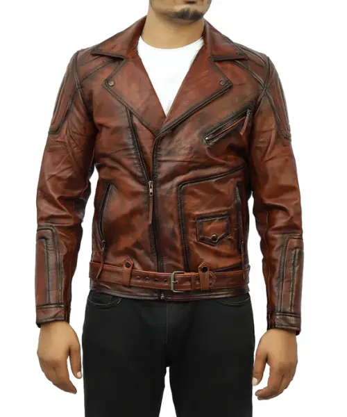 Men Classic Leather Jacket