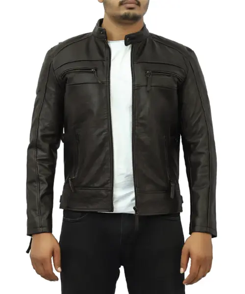 Slim Fit leather Jacket