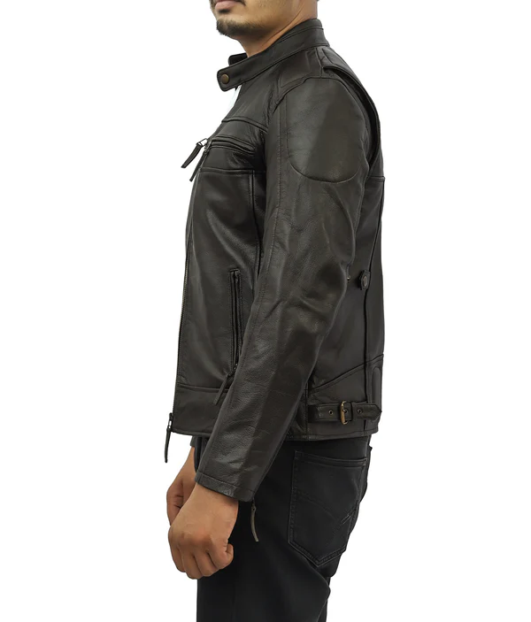Slim Fit leather Jacket - Image 2